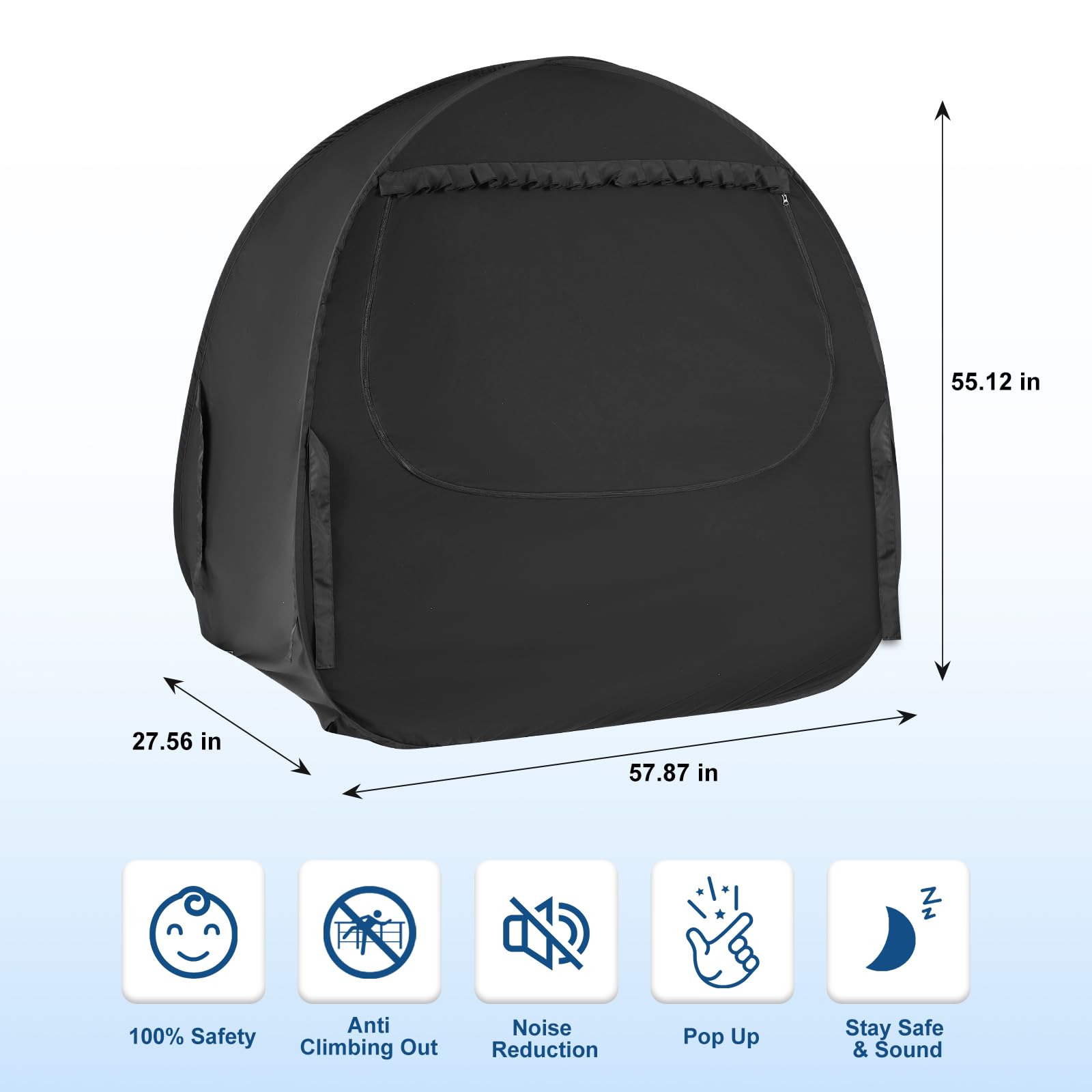 YAVIL spacious 58L x 26W x 55H inches open area