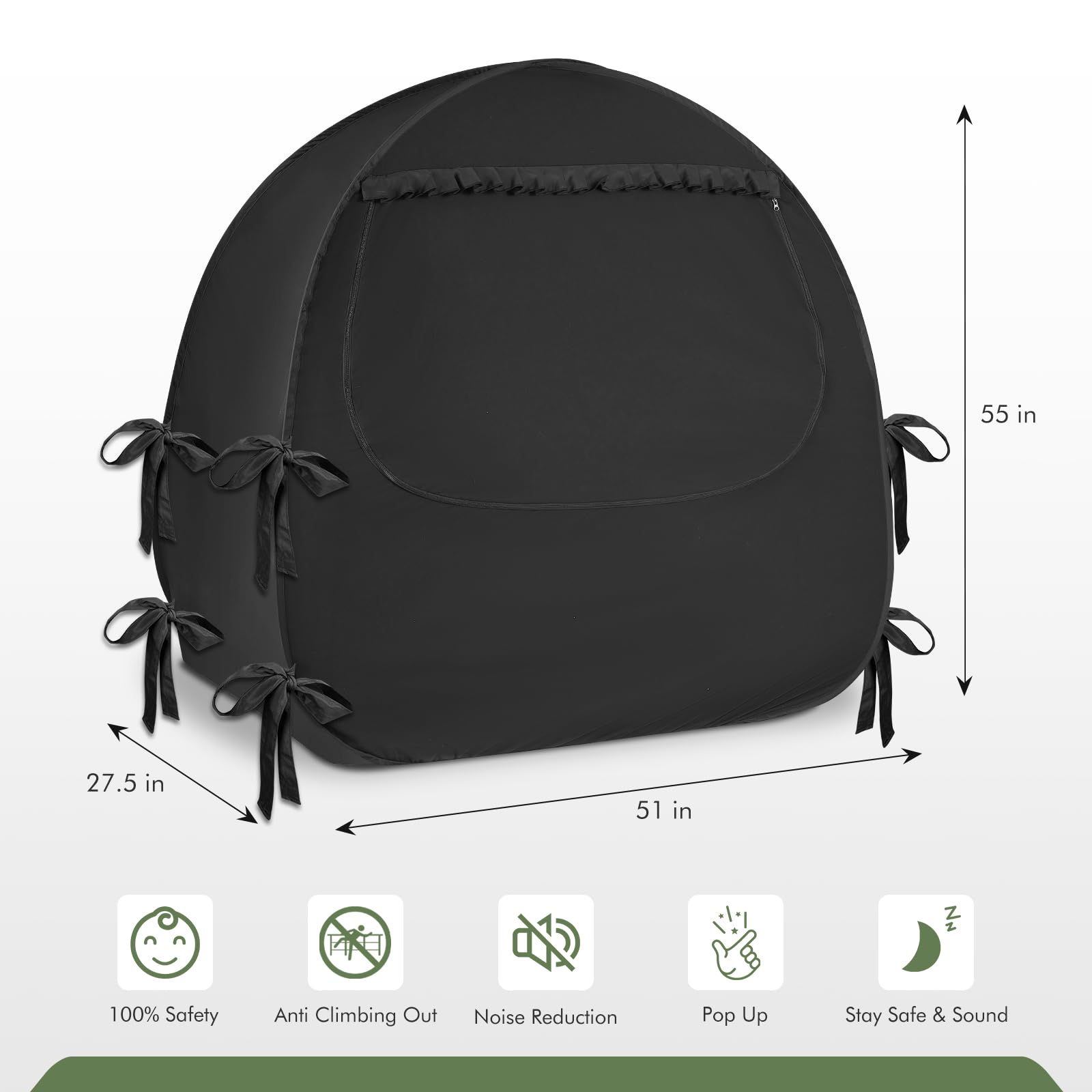 YAVIL travel-friendly-folding-crib-tent demonstrates quick setup and compact packing.