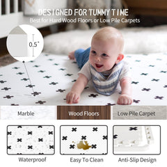 YAY! MATS expandable tiles show seamless 6x4 ft expansion for bigger play spaces.