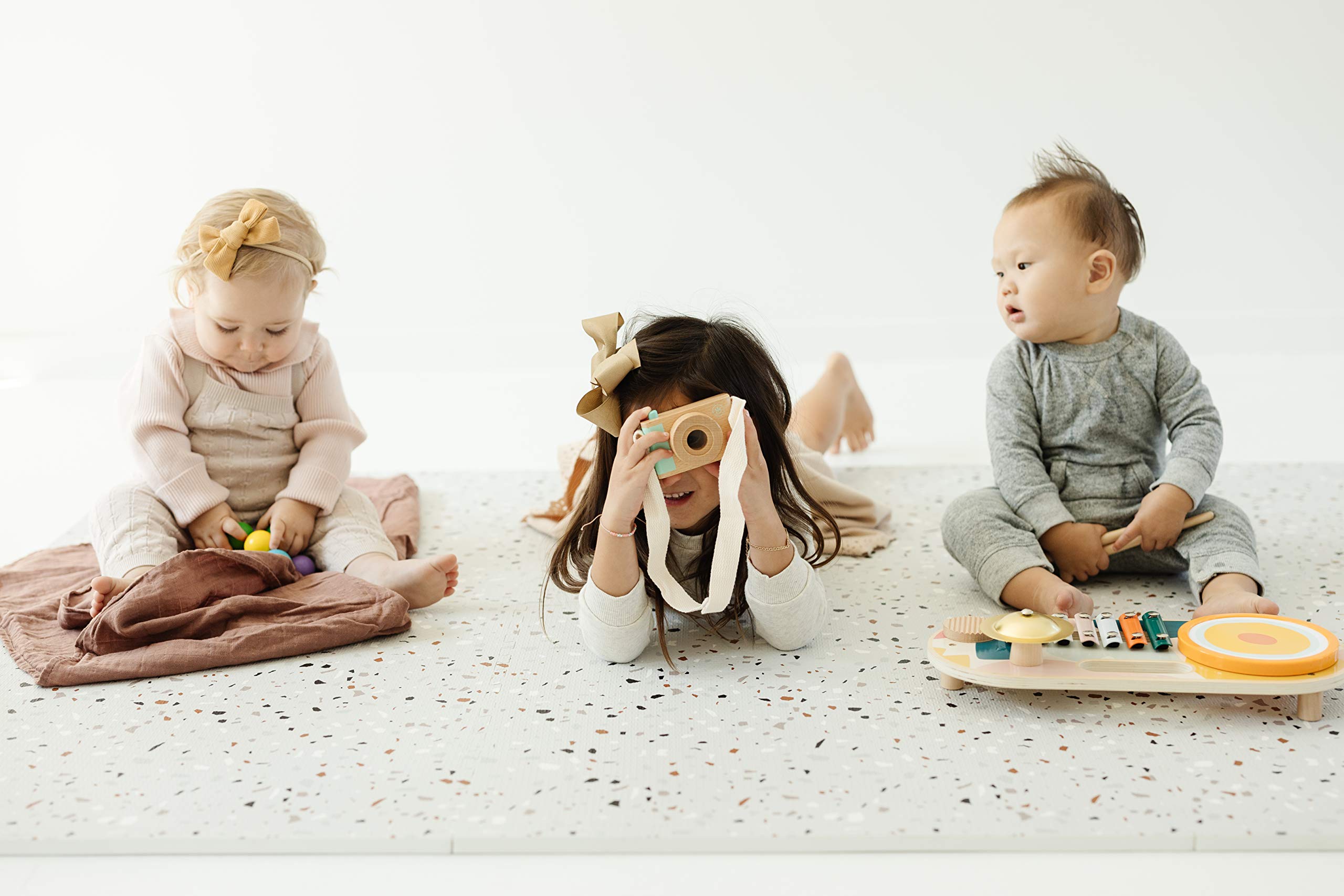 Yay! Mats hypoallergenic-foam emphasizes skin-friendly materials ideal for sensitive babies.