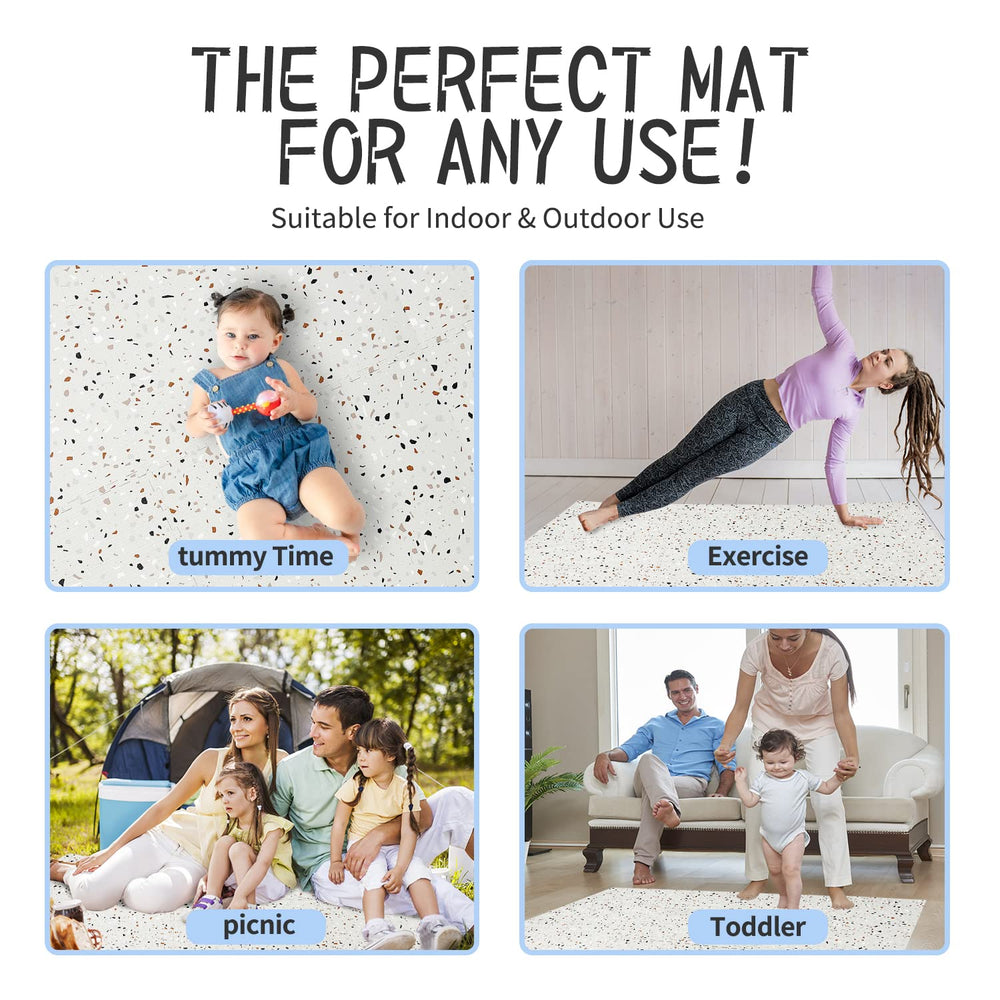 Yay! Mats non-slip-backing shows stable, water-resistant surface for mess-prone play sessions.