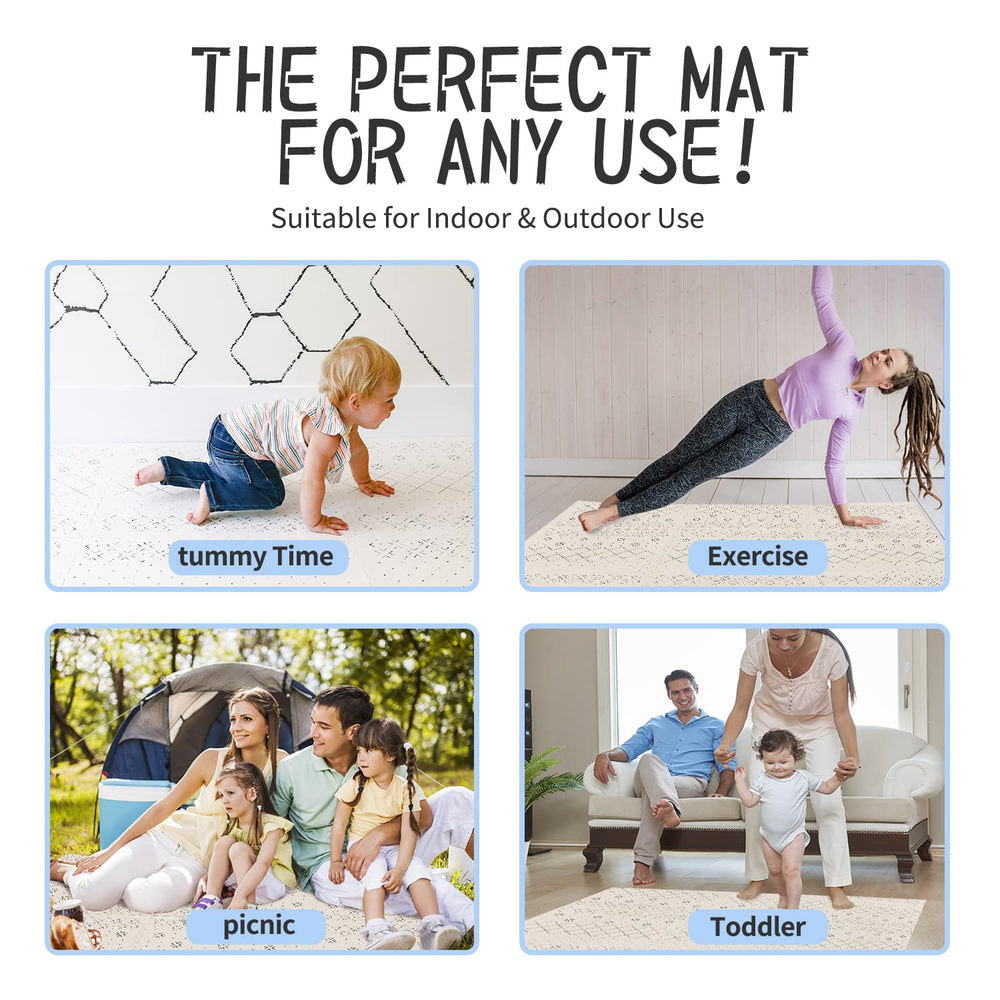 Yay! Mats non-toxic EVA foam surface great for infants and toddlers.