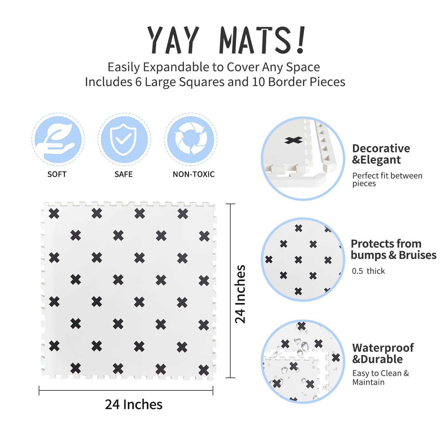 YAY! MATS storage bag in use for organized, on-the-go play areas.