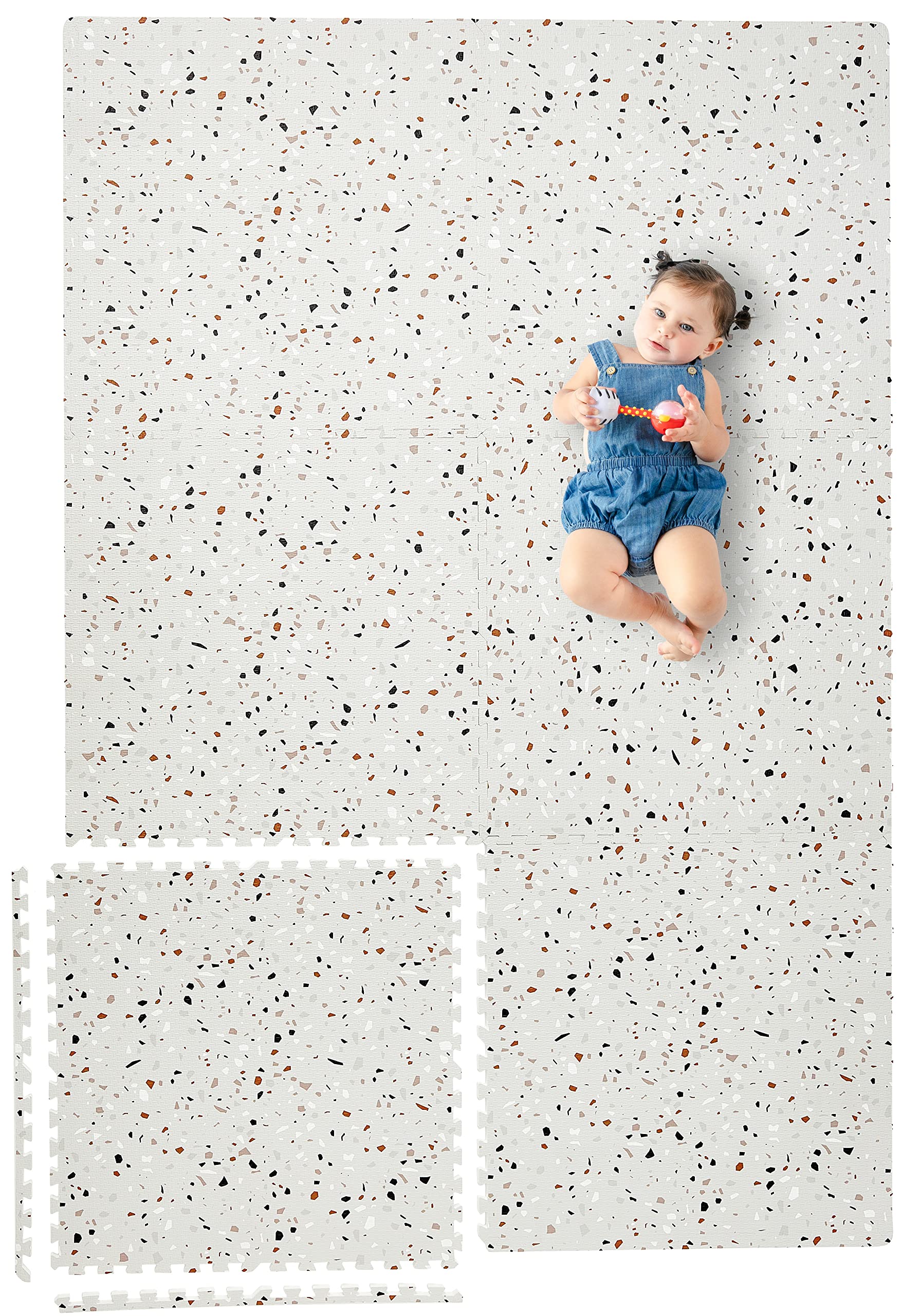 Yay! Mats stylish-foam-cover showcases a chic nursery mat with a soft play space.