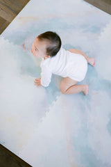 YAY! MATS waterproof surface enables quick spill cleanup after snacks.