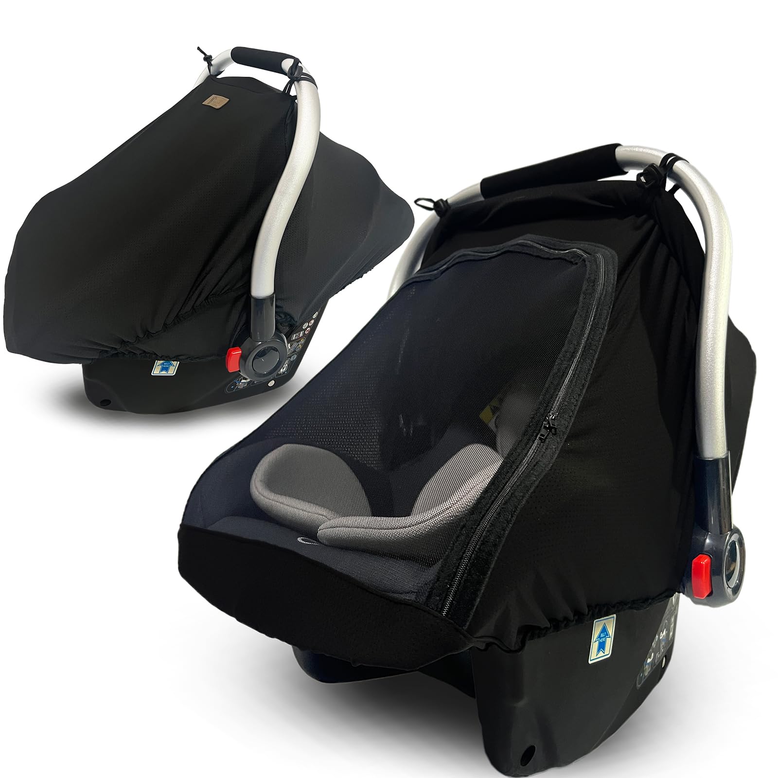 Yazely car seat cover with breathable fabric for cozy baby rides