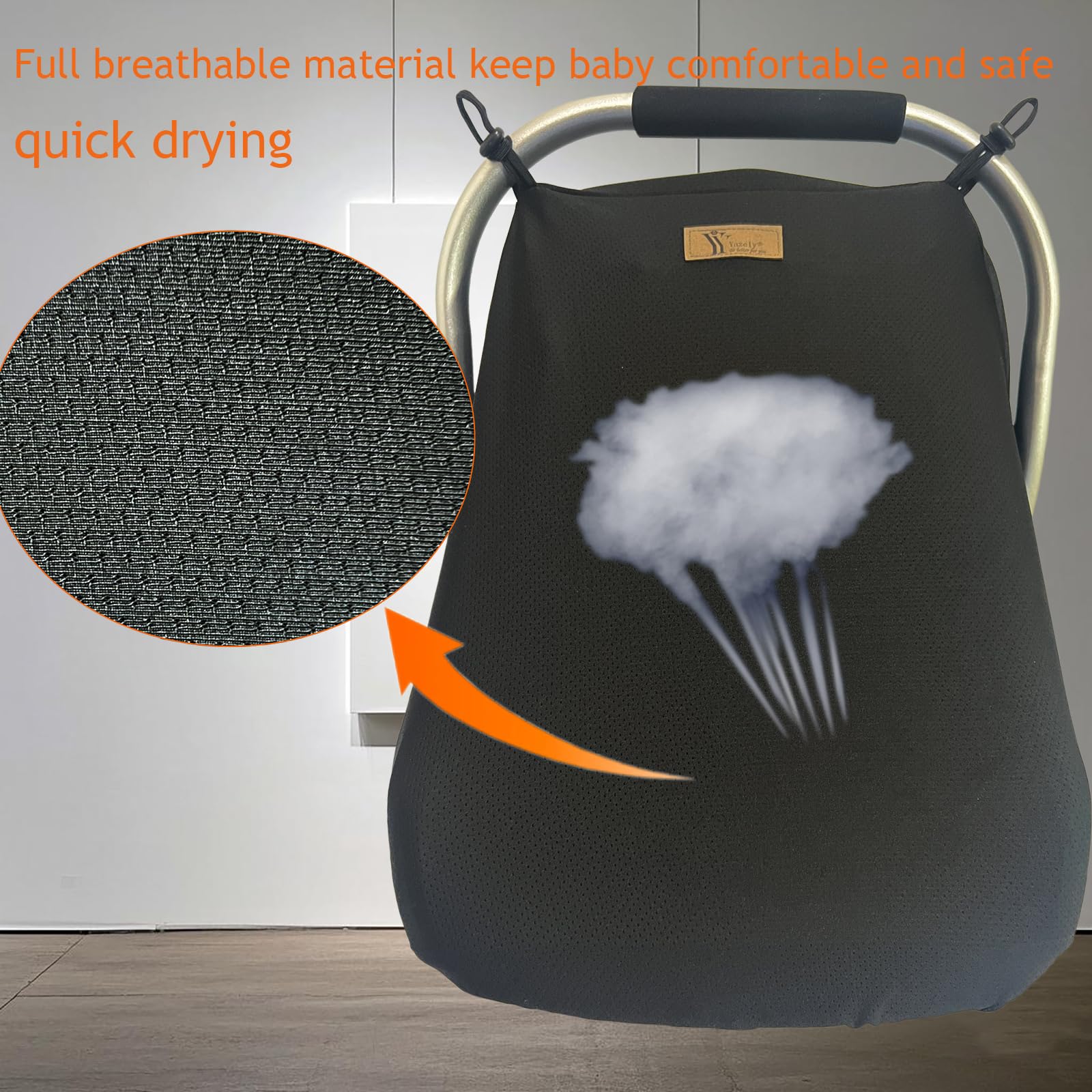 Yazely elastic edge fit securely covers most car seats