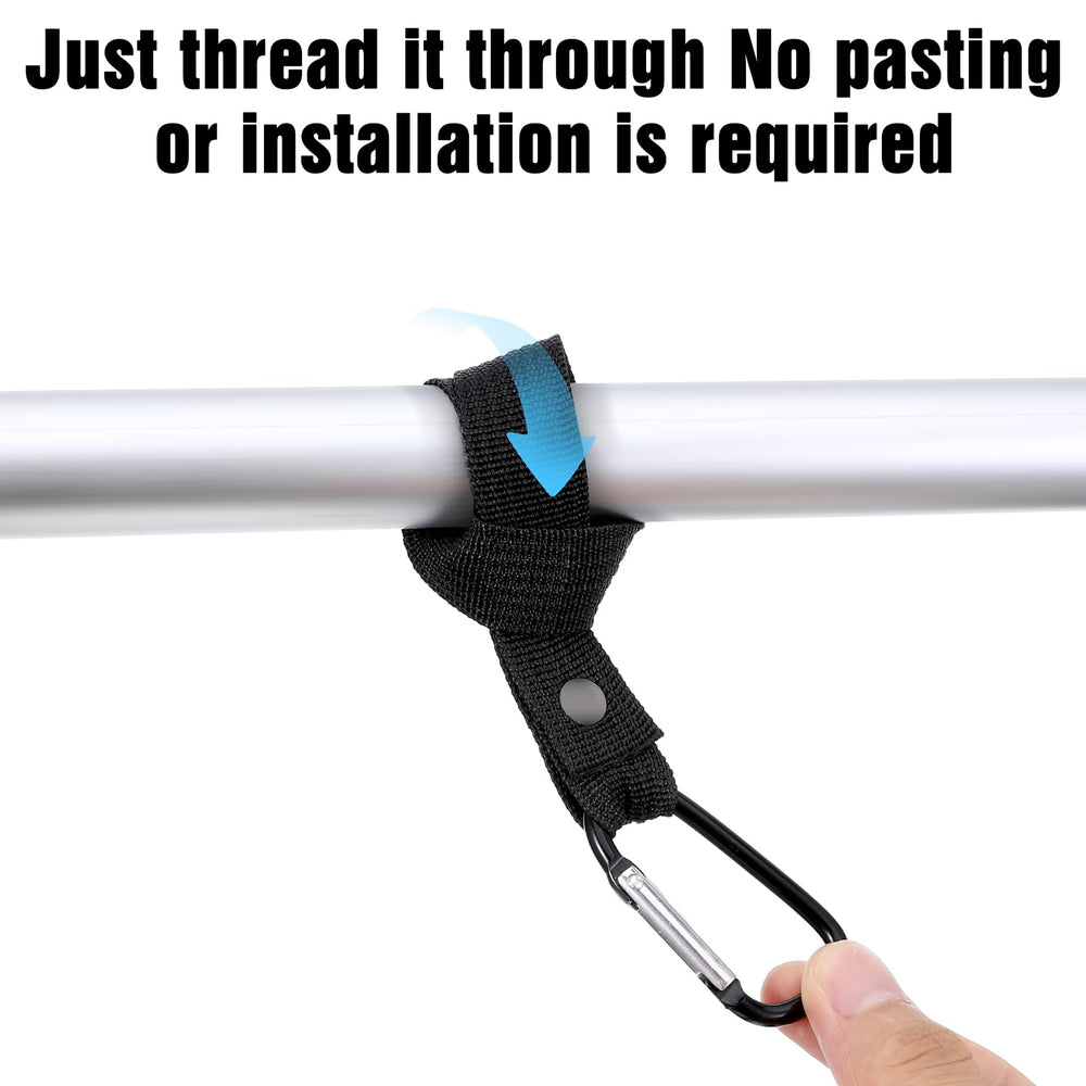 YBEATY nylon-zinc hook provides sturdy load-bearing on handles.