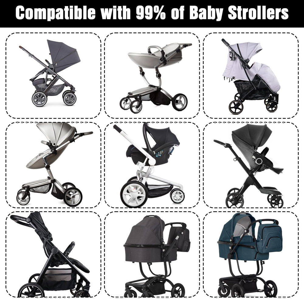 YBEATY stroller bag hook fits on carts, bikes, and wheelchairs.