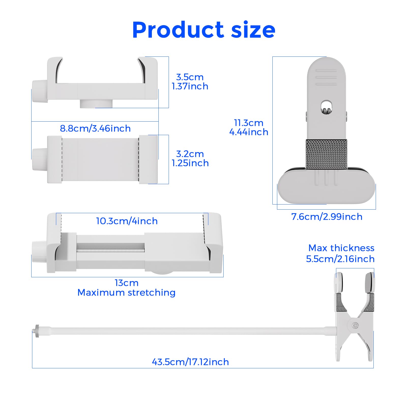 Ybludiy universal-bracket-vtech-answers shows compatibility with VTech video monitors.