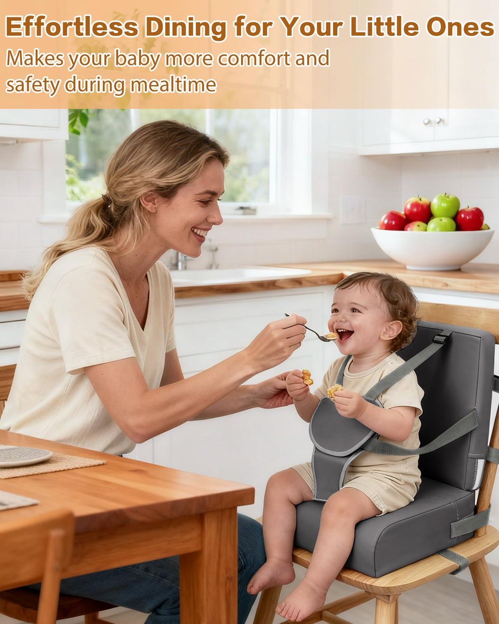 YCDTMY booster seat portable travel ideal for trips.