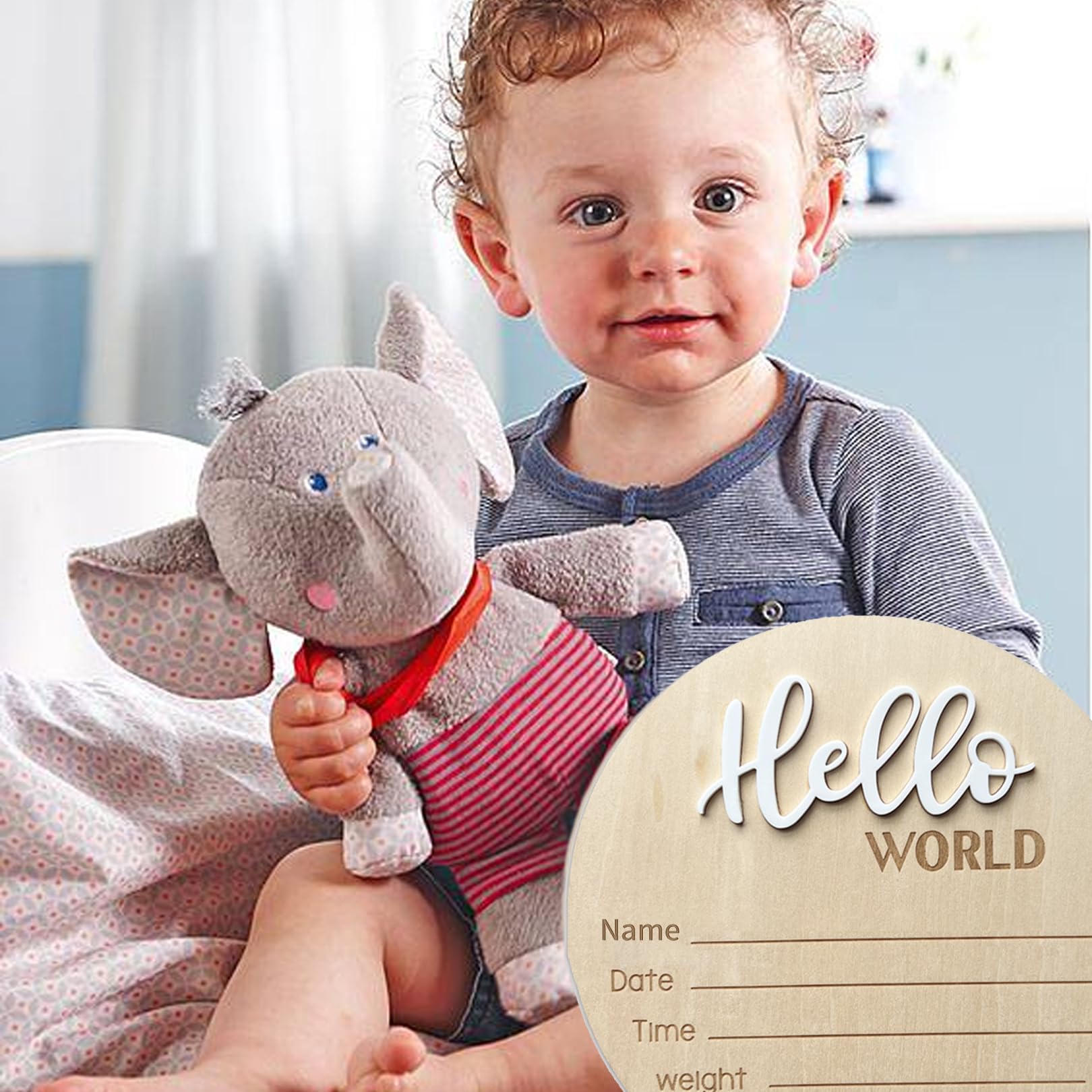 Ycfish birth announcement prop enhances baby photo opportunities