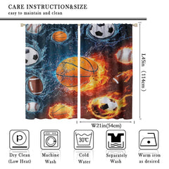 YCness 3D ball pattern curtains create depth and privacy in kid spaces.