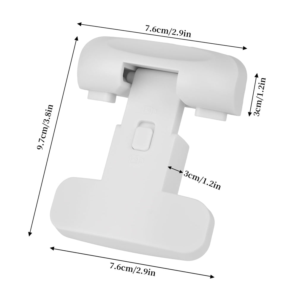 YCT fridge lock installation guide shows simple setup steps.
