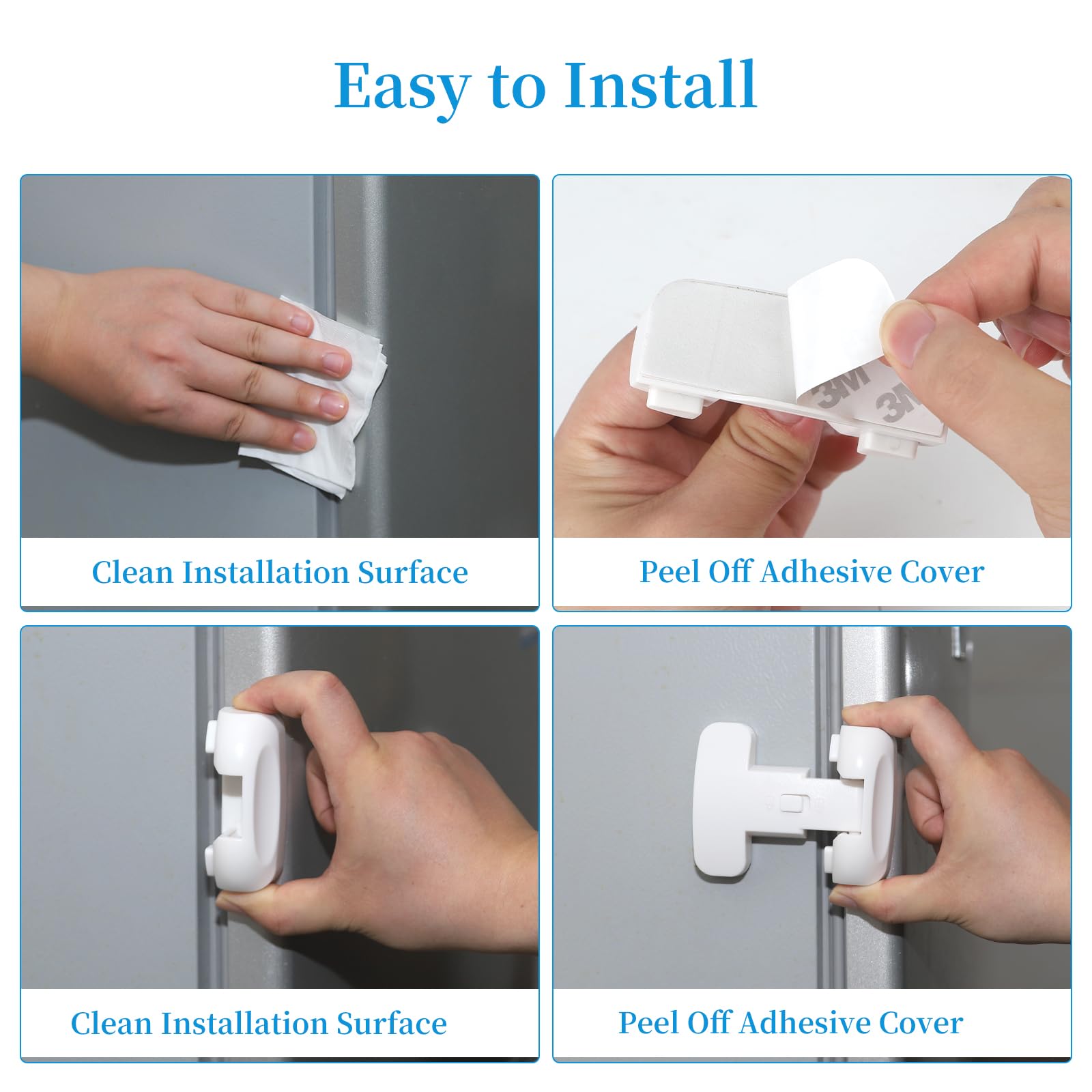 YCT fridge lock wide compatibility with various fridge doors.