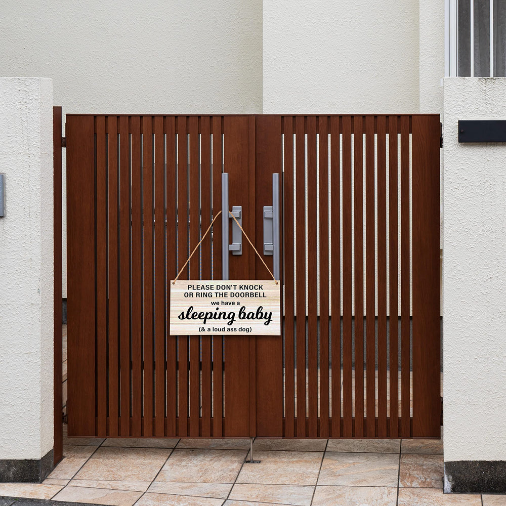 Ycyfckdr B06 do-not-knock-doorbell-sign helps guests respect nap times in shared spaces.