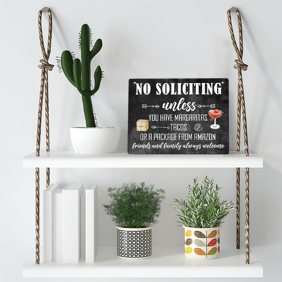Ycyfckdr no-soliciting-sign bedroom wall-hanging adds rustic charm
