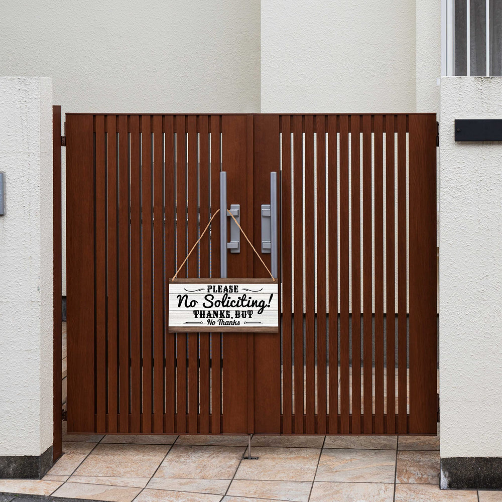 Ycyfckdr no soliciting sign shown in room setup for versatile decor