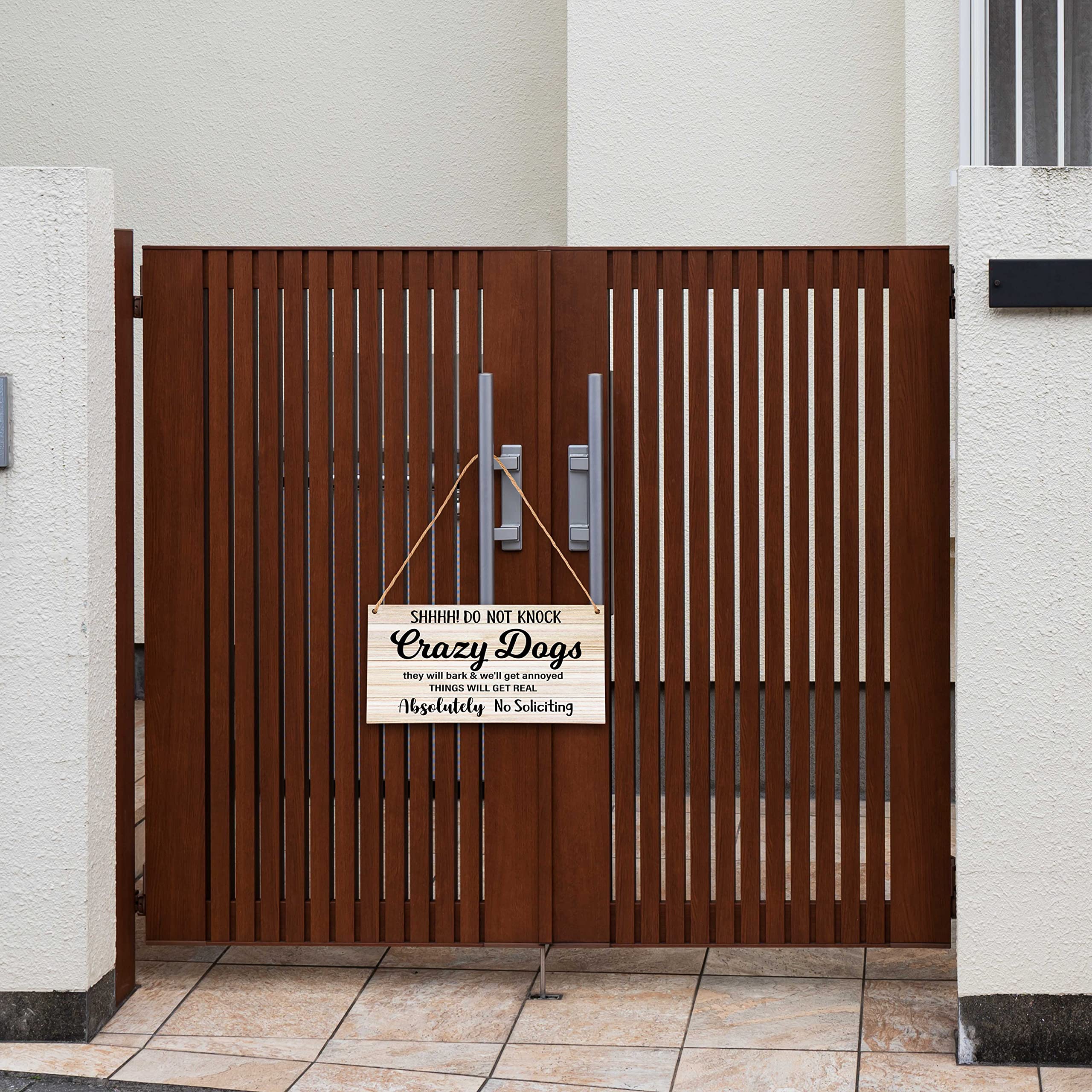 Ycyfckdr Wooden sign with rope shows natural texture and easy hanging.