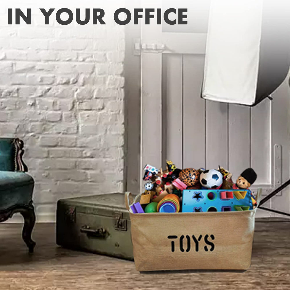 Youdepot toy-bin playroom-setup fits toys, clothing, and books neatly