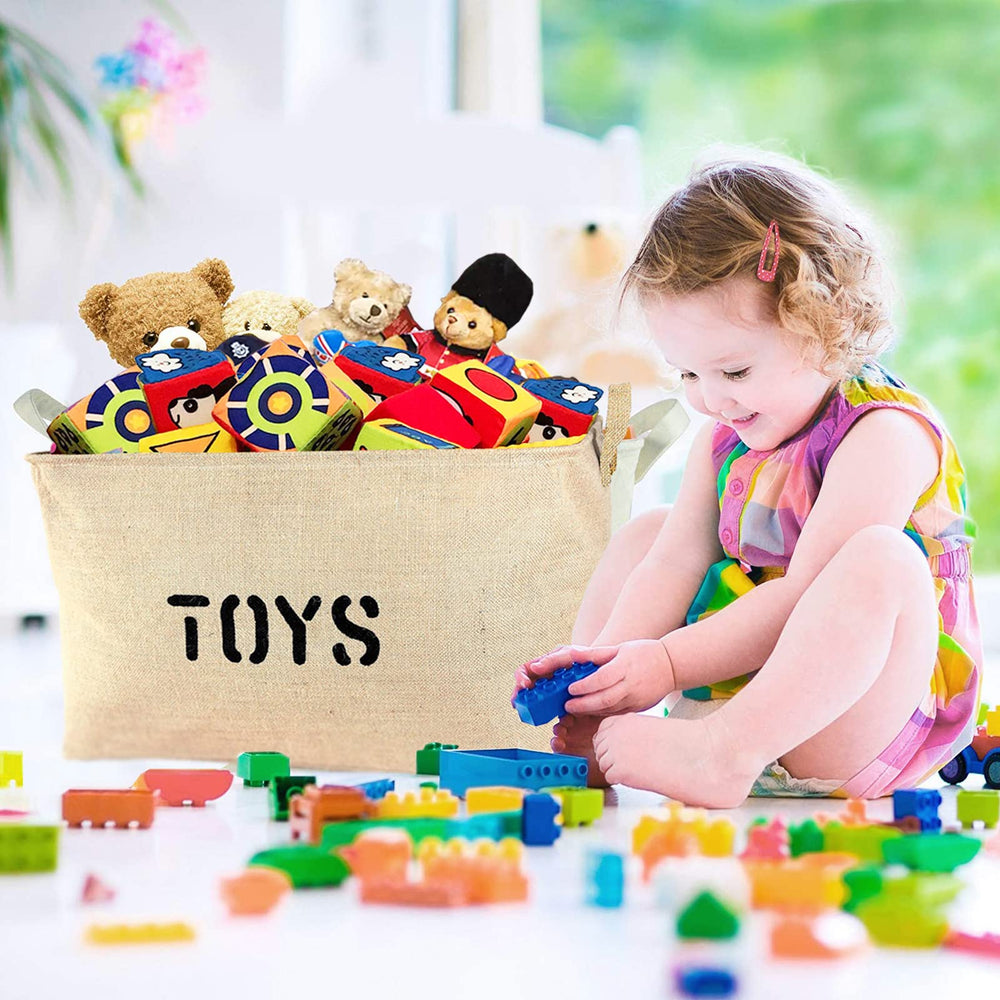 Youdepot toy-bin waterproof-lining protects toys from spills in playroom use