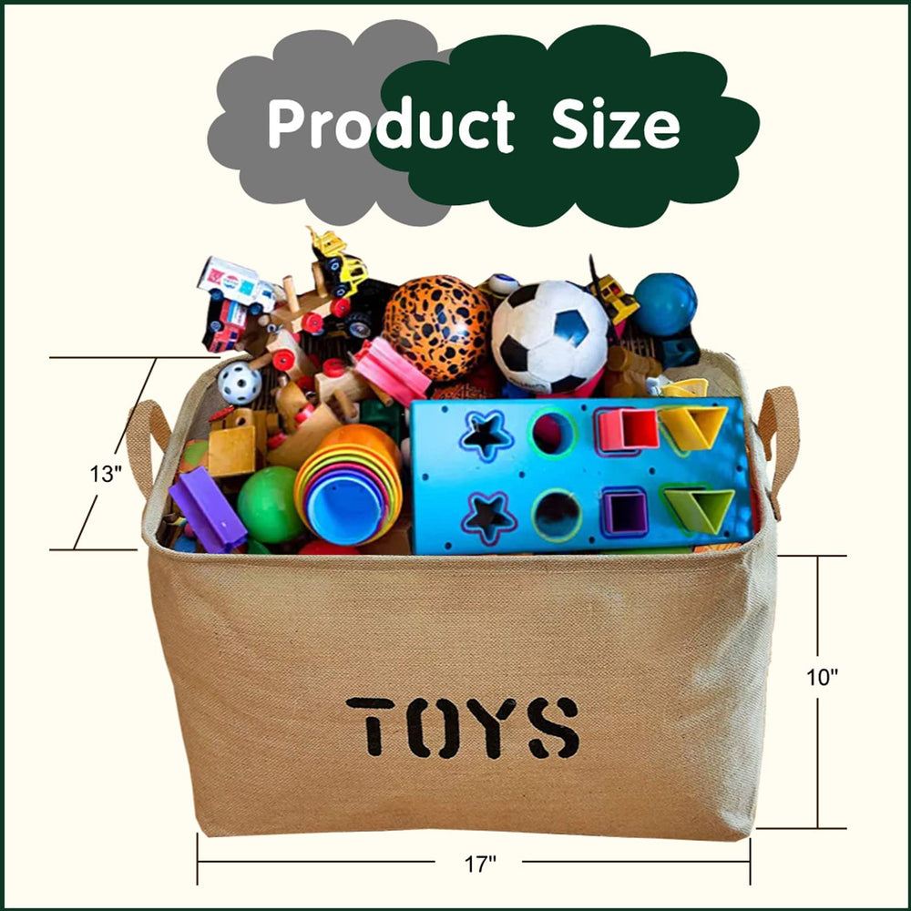 Youdepot toy-bin wire-frame-top maintains shape for tidy storage