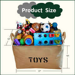 Youdepot toy-bin wire-frame-top maintains shape for tidy storage