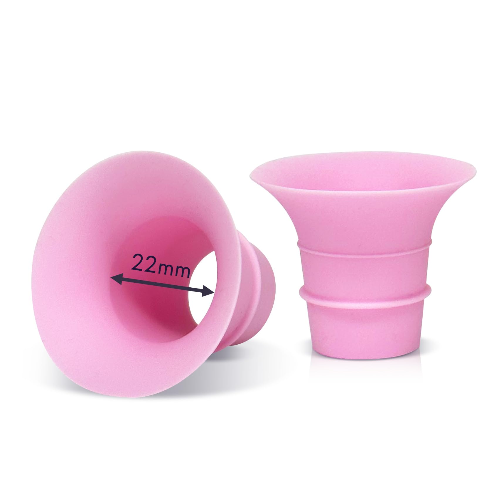 Yeabetter 22mm flange insert shown with Elvie Stride for a comfortable pumping fit.