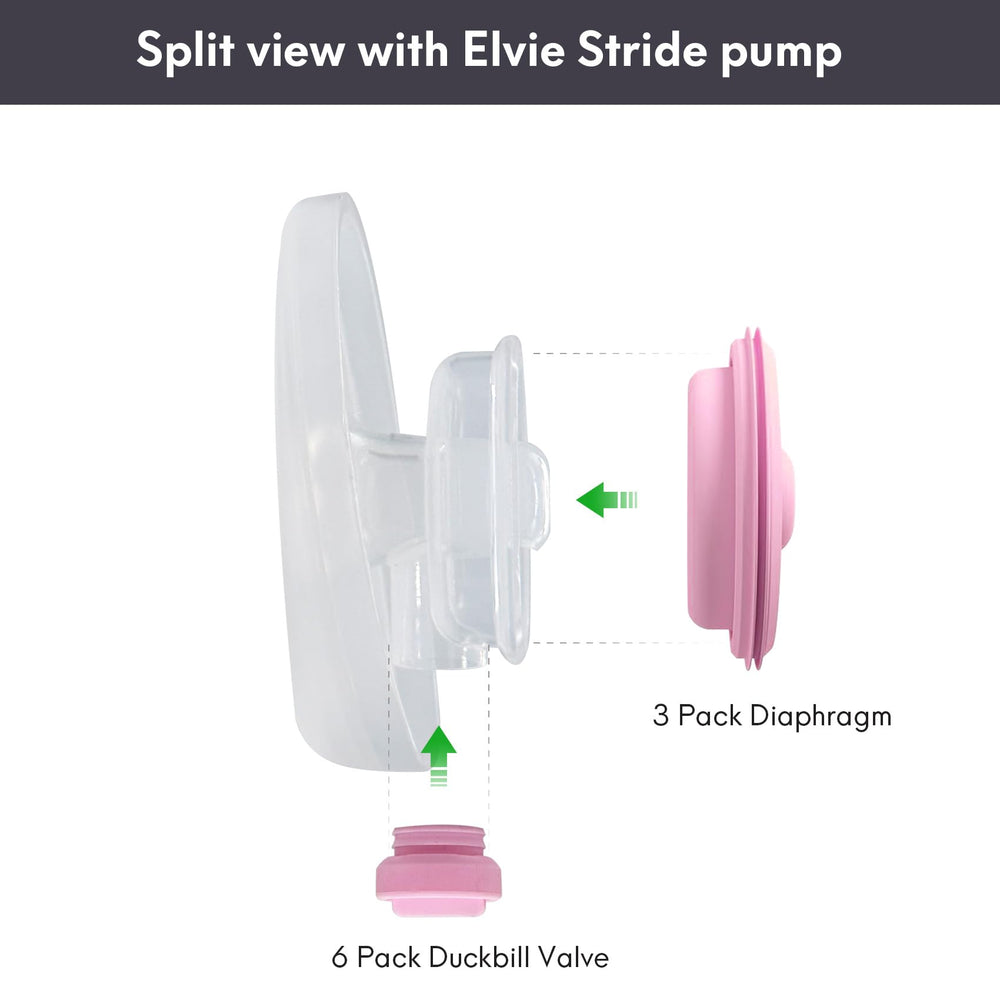 Yeabetter BPA-free silicone component image emphasizes safe, hygienic pump parts.