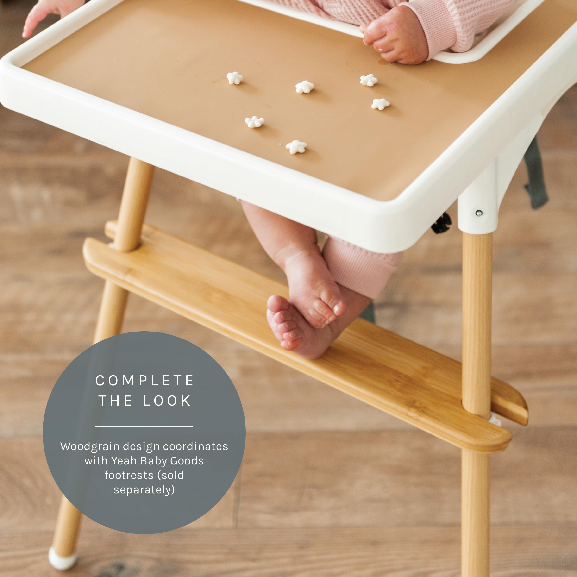 Yeah Baby Goods bamboo Antilop wraps on legs provide durable, polished finish.