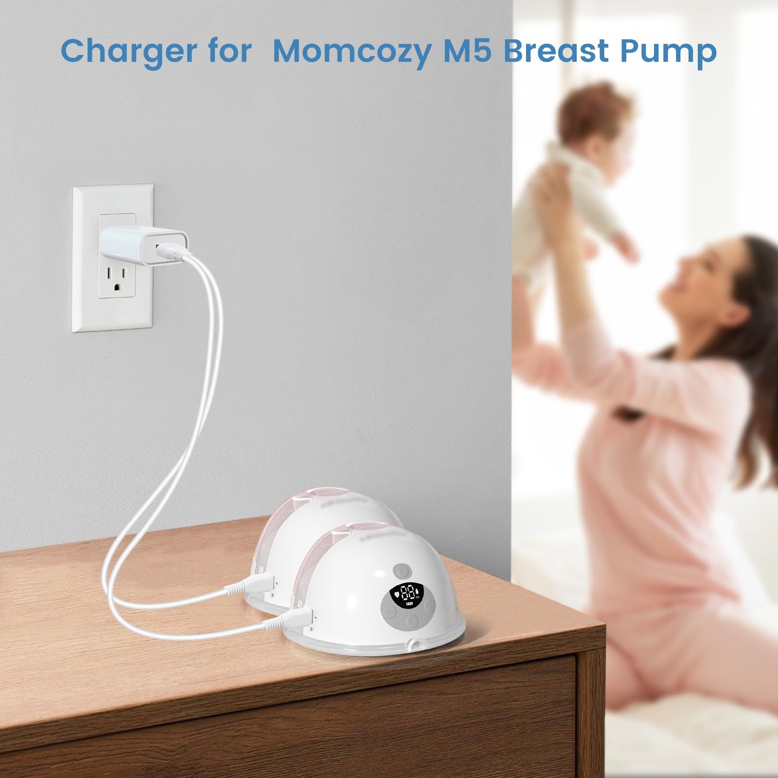 YEAOI 18W power adapter delivers quick top-ups for busy days.