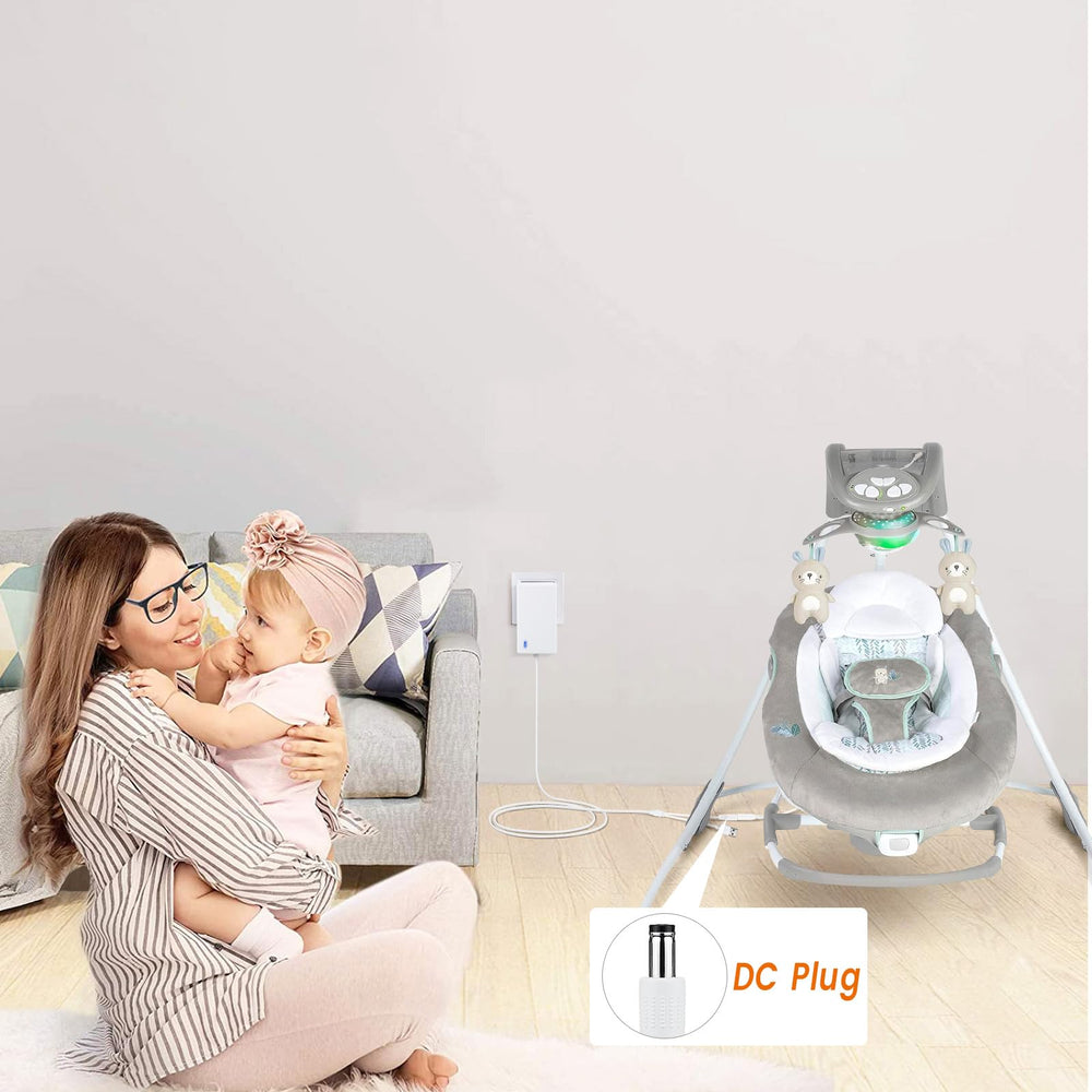 YEAOI 6.6 ft cord length allows charging from a distance in a nursery
