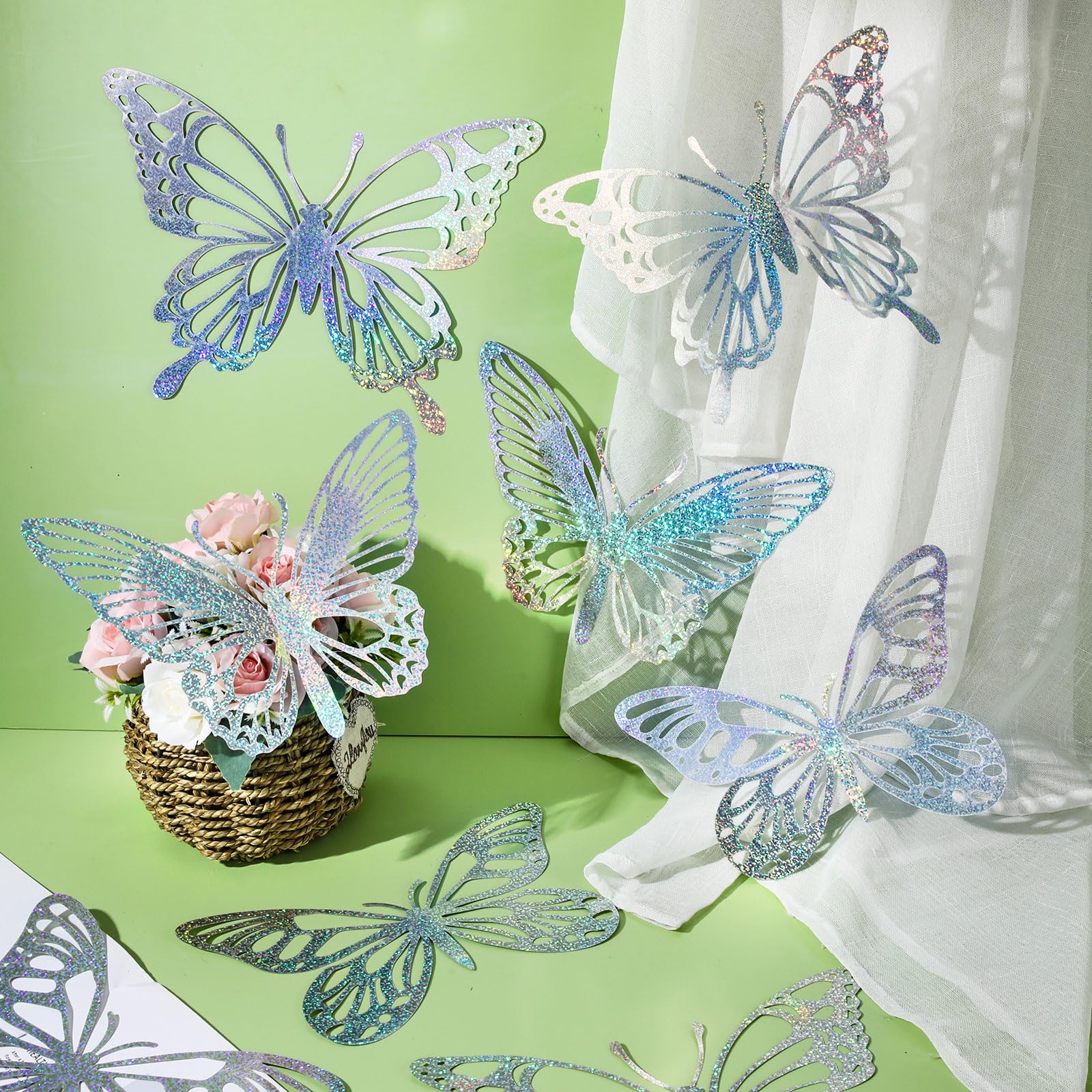 Yeaqee butterfly style2 small adds subtle sparkle to classrooms.