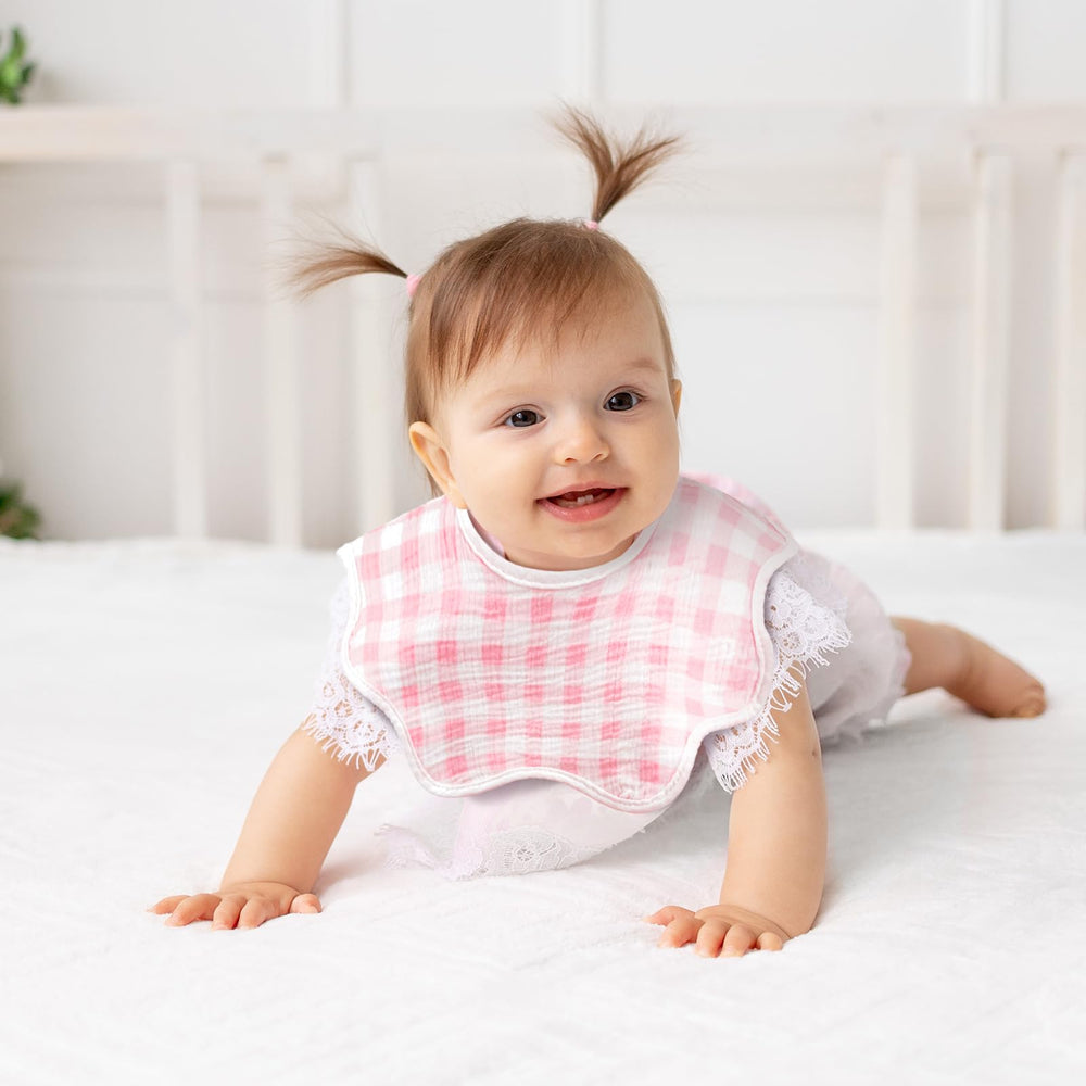 Yearntown absorbent micro-cotton closeup emphasizes fast drool absorption and skin comfort