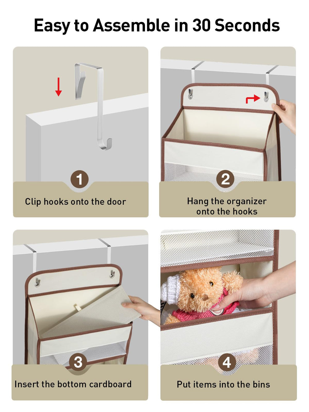 Yecaye baby diaper organizer in use in nursery