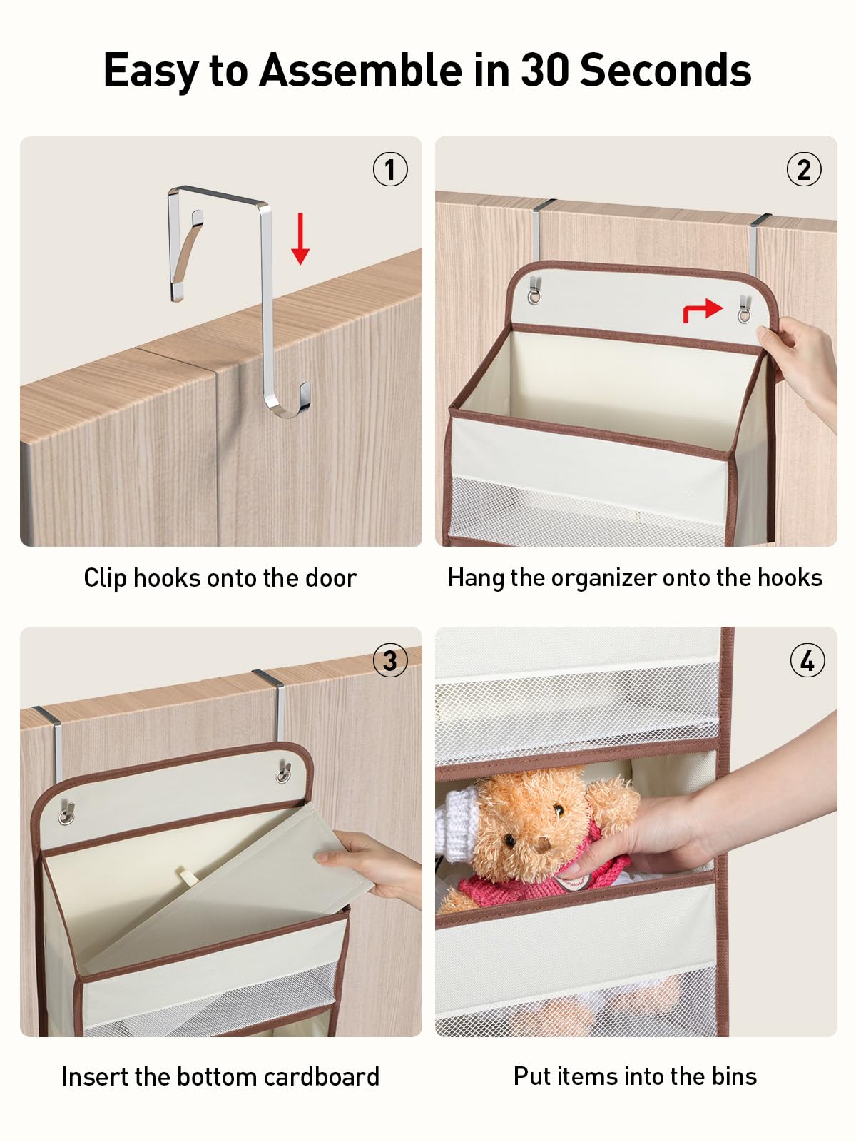 Yecaye organizer supports up to 44 pounds without deformation