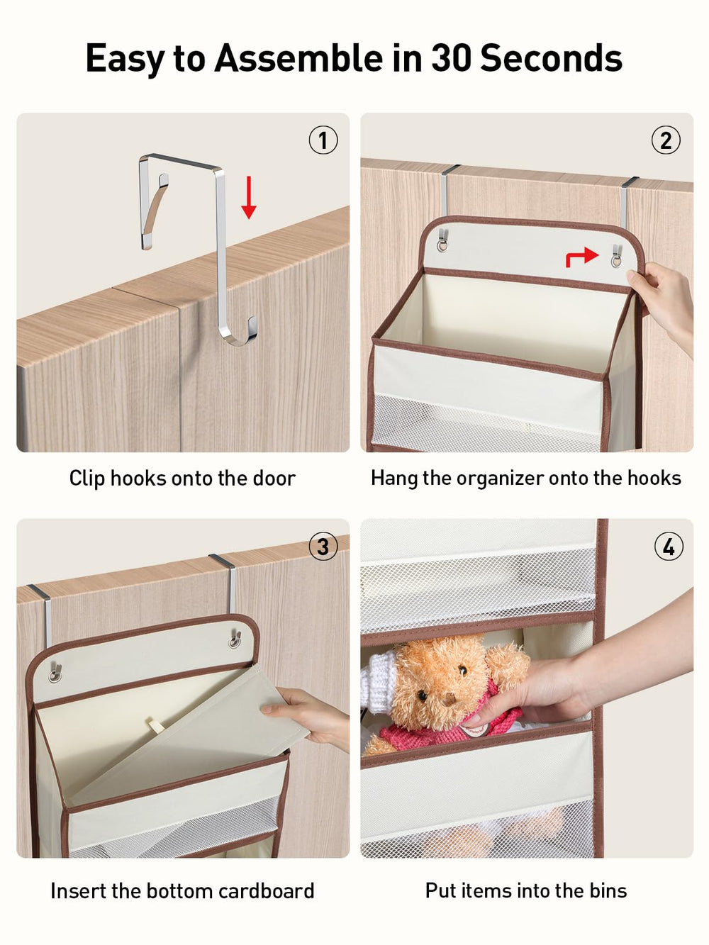 Yecaye organizer supports up to 44 pounds without deformation