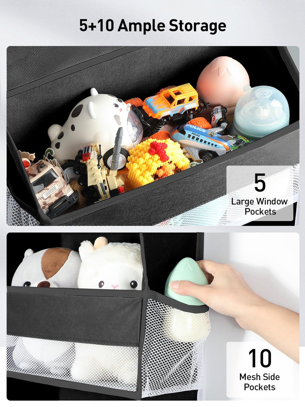 Yecaye over-the-door organizer assembled setup demonstrating tool-free installation.