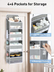 Yecaye door organizer ready for quick, tool-free assembly on a standard door.