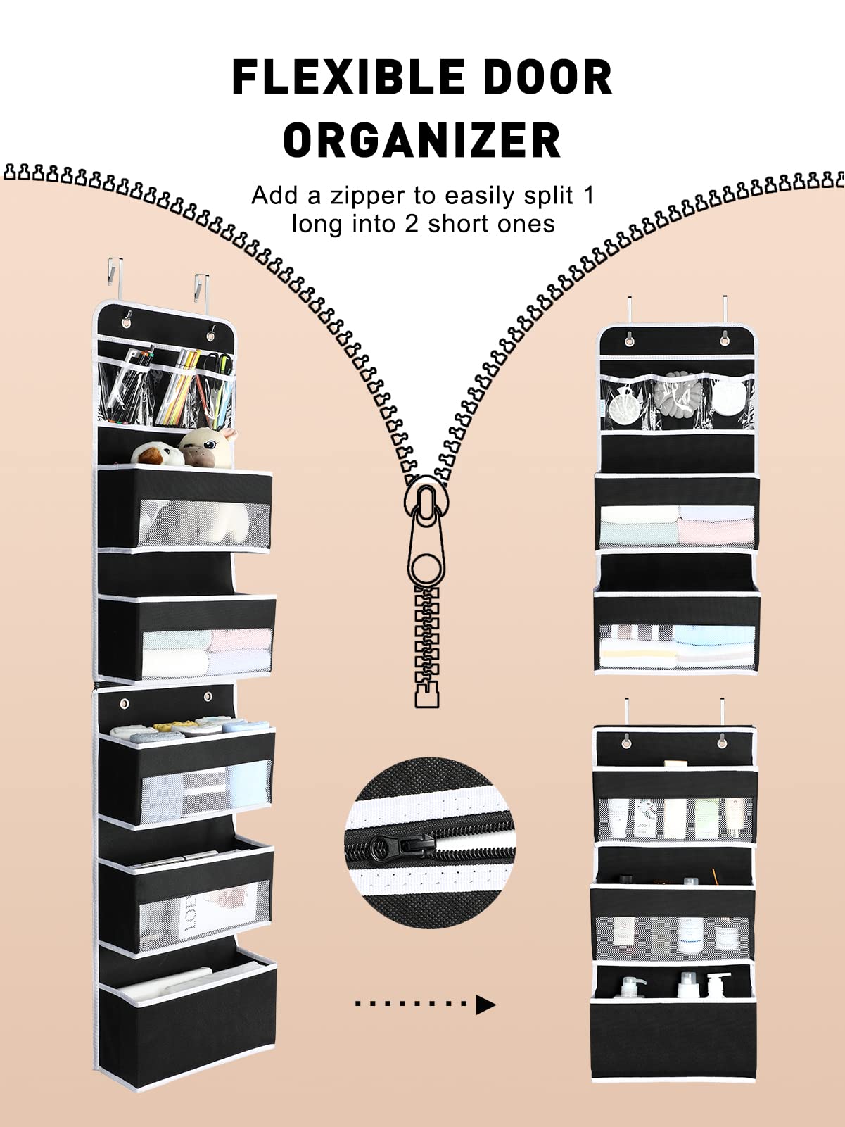 Yecaye baby essentials door storage helps nursery organization.