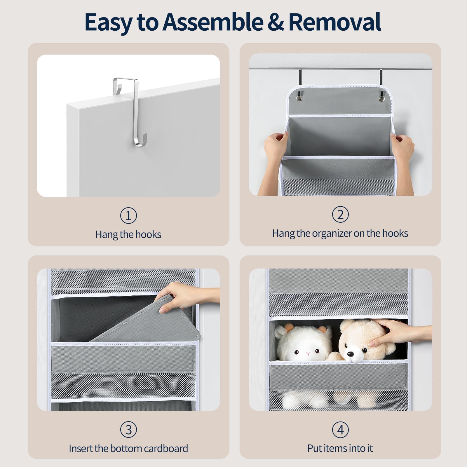 Yecaye versatile organizer suits nursery, dorms, bathrooms and more.