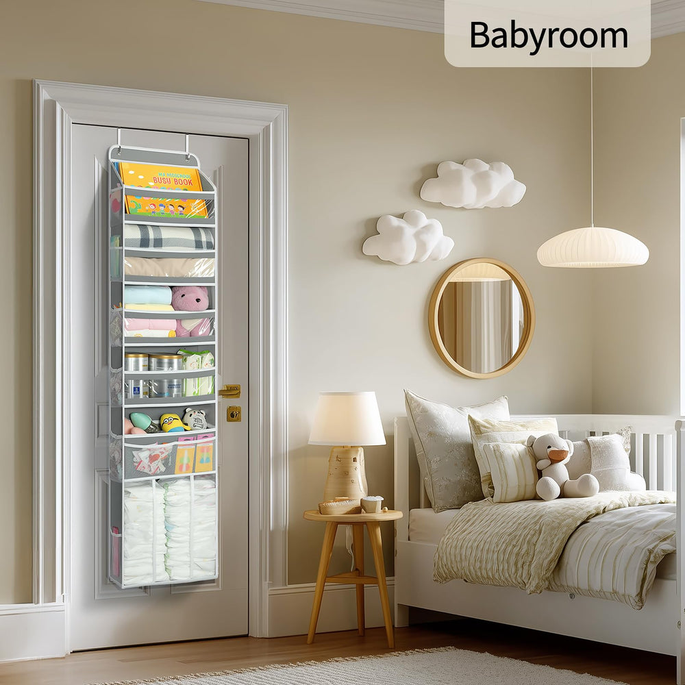 Yecaye nursery-closet-organization demonstrates 50% more capacity for essentials.