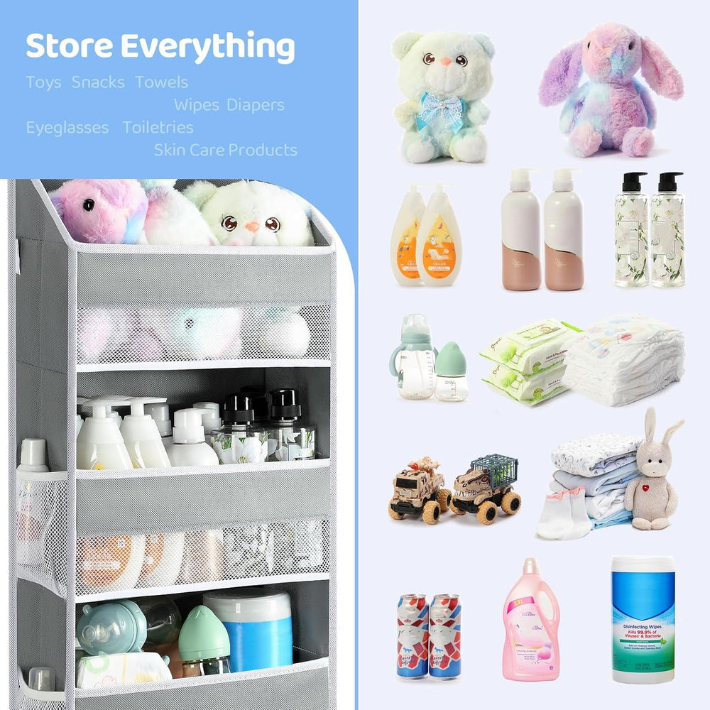 Yecaye over-the-door organizer 4-bin setup, tidy storage solution