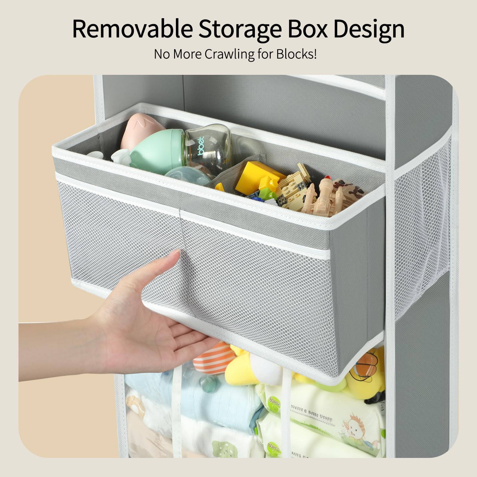 Yecaye eco-friendly fabric close-up emphasizes durable, odorless, and safe storage.