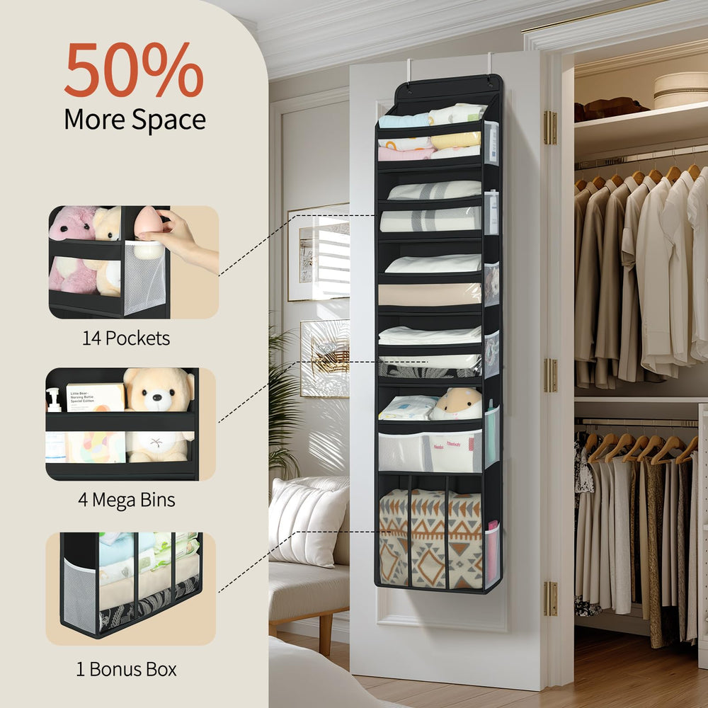 Yecaye see-through windows provide quick visibility for toys and chargers.