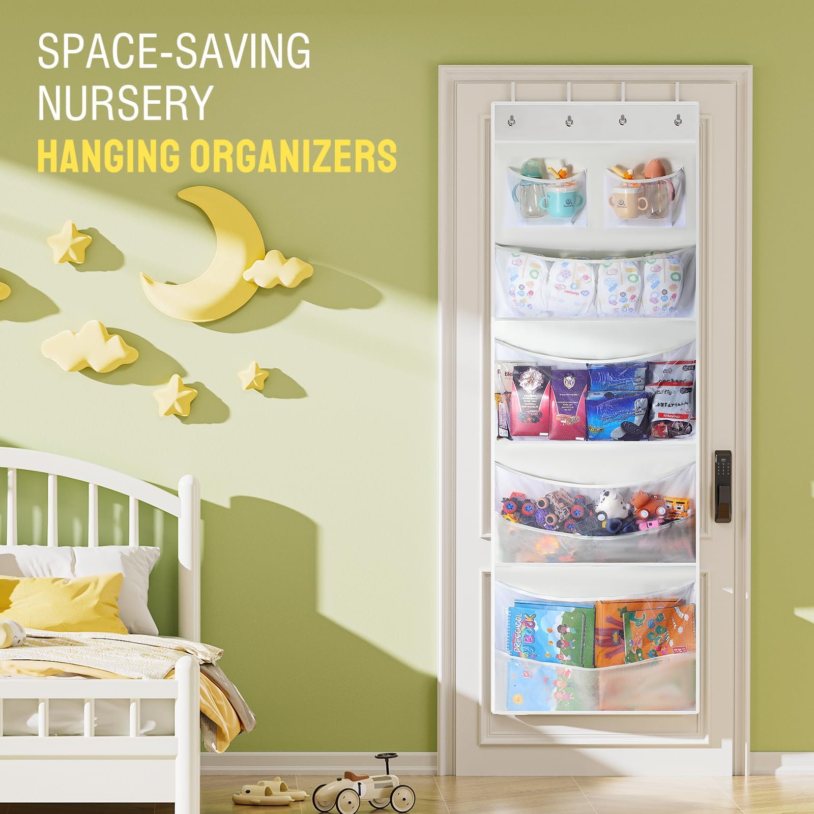 Yecaye keeps nursery bathroom or living room neat with accessible toy storage
