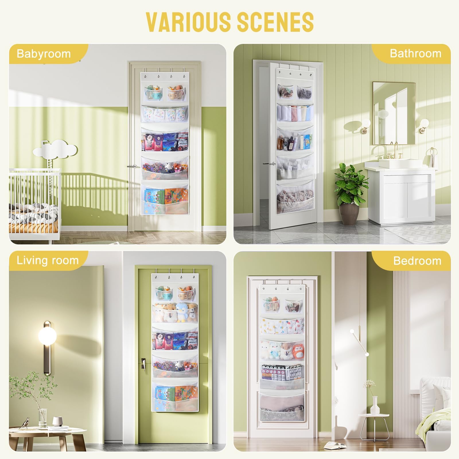 Yecaye door organizer can help you tidy space while showcasing your plush collection