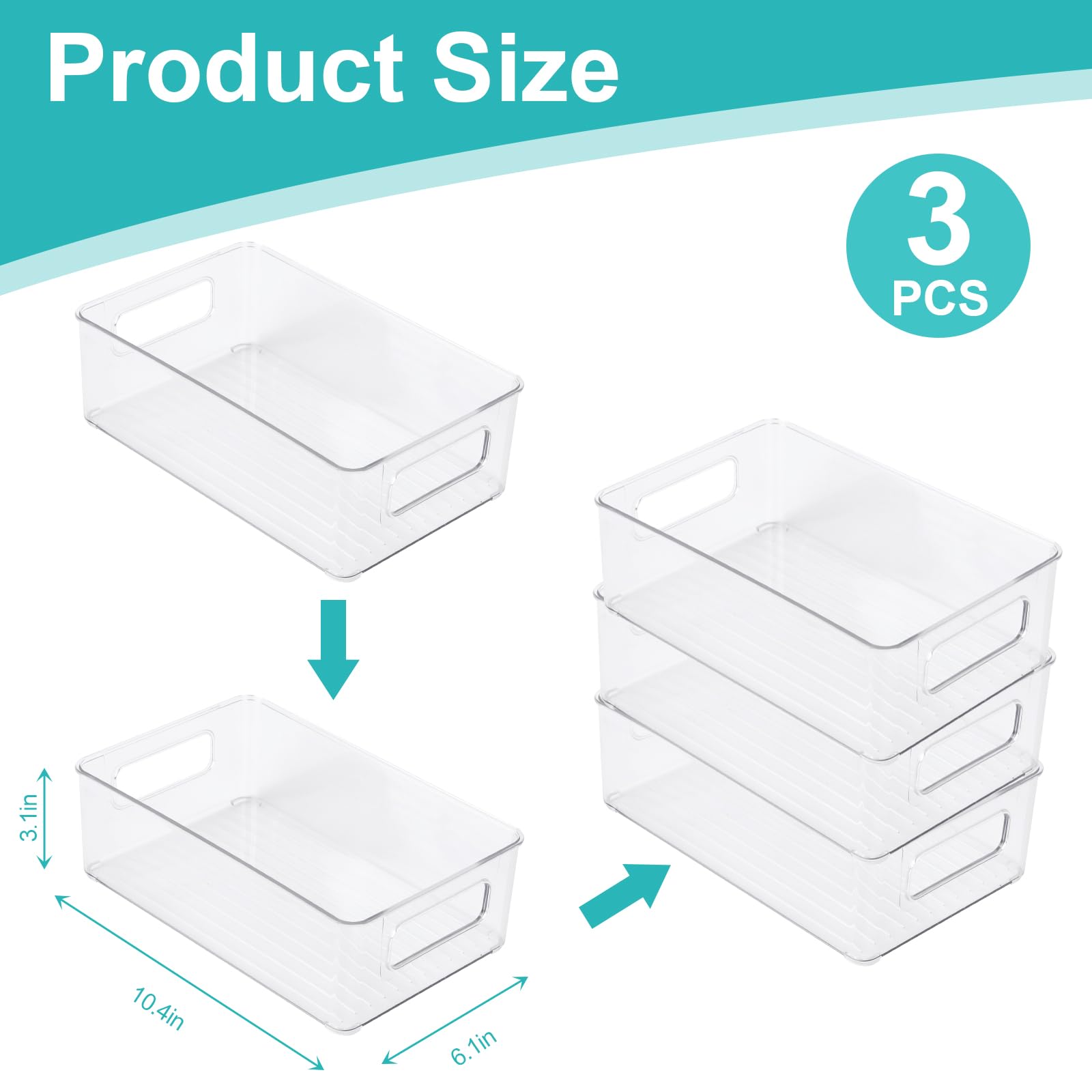 YeeBeny bottle organizer side view—compact design for tight cabinet spaces.