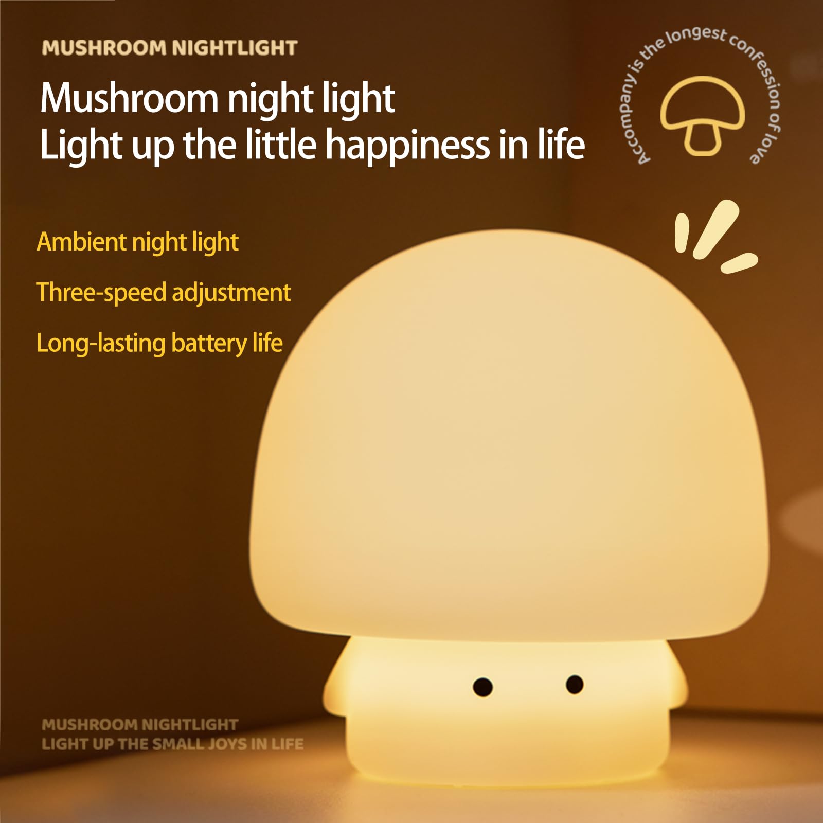 YEEFIGRO night light rechargeable via USB enables cordless nursery lighting