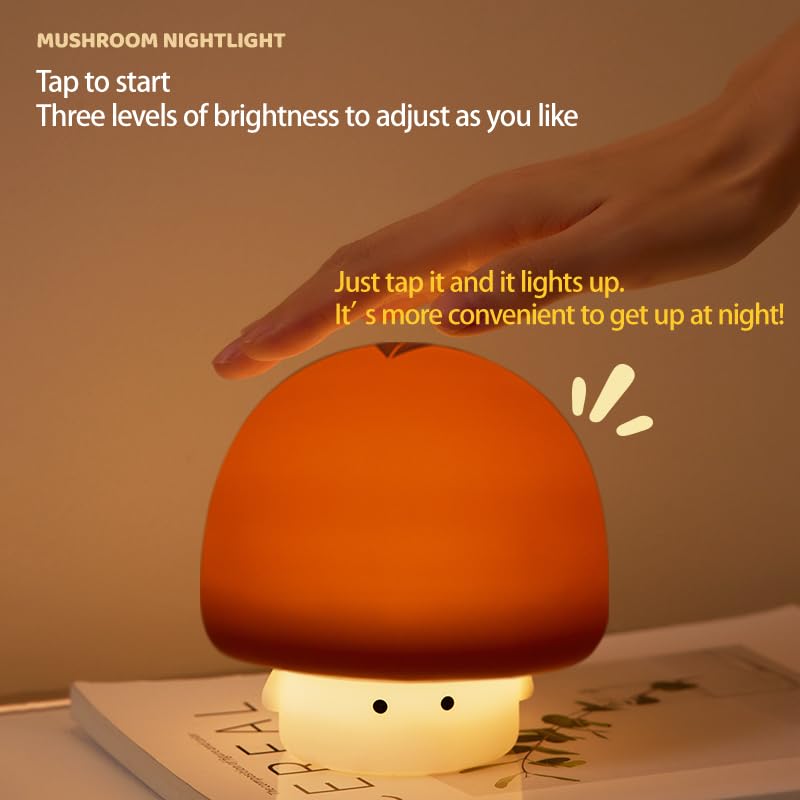 YEEFIGRO rechargeable USB night light charges easily, no frequent battery changes.